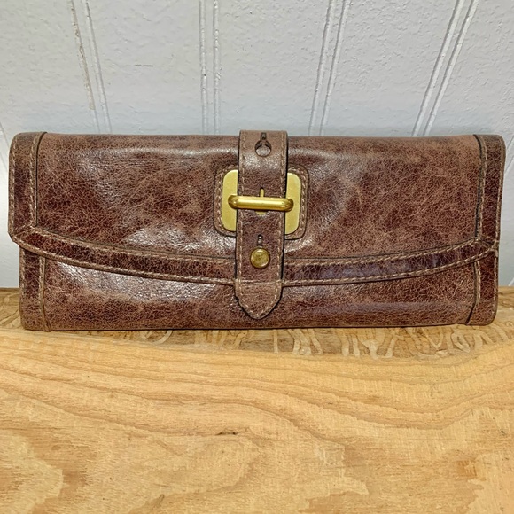 FOSSIL Fifty Four Leather Wallet Women’s - Picture 1 of 5